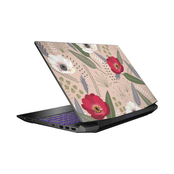 Anis Illustration Bloomers Anemone Vinyl Sticker Skin Decal Cover for HP Pavilion 15.6" 15-dk0047TX