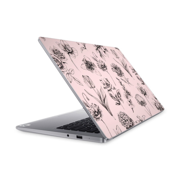 Anis Illustration Bloomers Botany Vinyl Sticker Skin Decal Cover for Xiaomi Mi NoteBook 14 (2020)