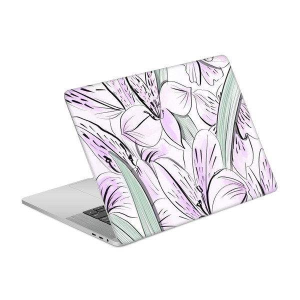 Anis Illustration Bloomers Lilac Vinyl Sticker Skin Decal Cover for Apple MacBook Pro 15.4" A1707/A1990