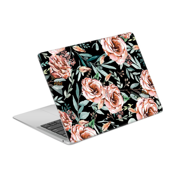 Anis Illustration Bloomers Black Vinyl Sticker Skin Decal Cover for Apple MacBook Air 13.3" A1932/A2179