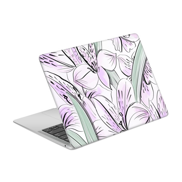 Anis Illustration Bloomers Lilac Vinyl Sticker Skin Decal Cover for Apple MacBook Air 13.3" A1932/A2179