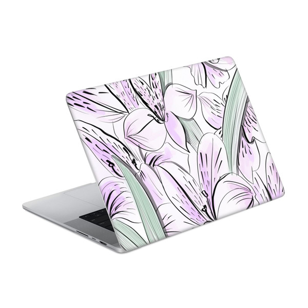 Anis Illustration Bloomers Lilac Vinyl Sticker Skin Decal Cover for Apple MacBook Pro 16" A2485