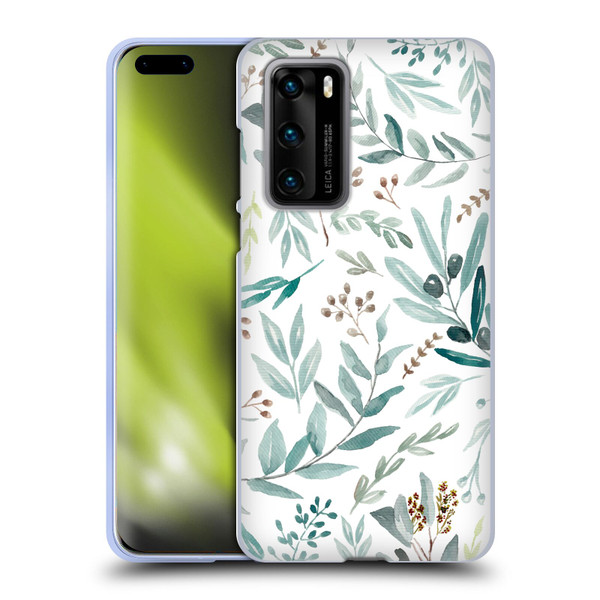 Anis Illustration Bloomers Eucalyptus Soft Gel Case for Huawei P40 5G