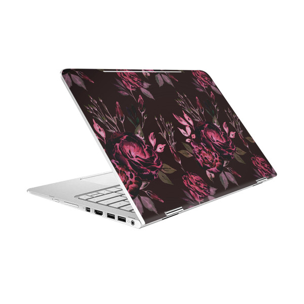 Anis Illustration Flower Pattern 3 Lisianthus Invertido Rosa Vinyl Sticker Skin Decal Cover for HP Spectre Pro X360 G2