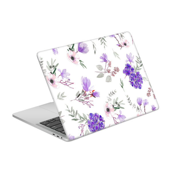 Anis Illustration Flower Pattern 3 Blue Pattern Vinyl Sticker Skin Decal Cover for Apple MacBook Pro 13" A1989 / A2159