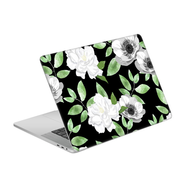 Anis Illustration Flower Pattern 3 Gardenia Pattern Vinyl Sticker Skin Decal Cover for Apple MacBook Pro 15.4" A1707/A1990
