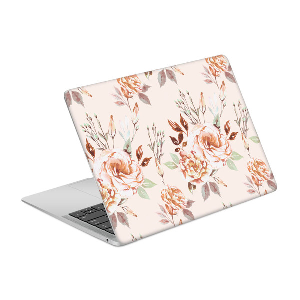 Anis Illustration Flower Pattern 3 Lisianthus Beige Vinyl Sticker Skin Decal Cover for Apple MacBook Air 13.3" A1932/A2179