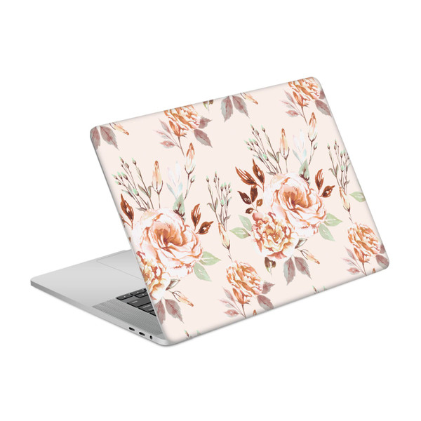 Anis Illustration Flower Pattern 3 Lisianthus Beige Vinyl Sticker Skin Decal Cover for Apple MacBook Pro 16" A2141