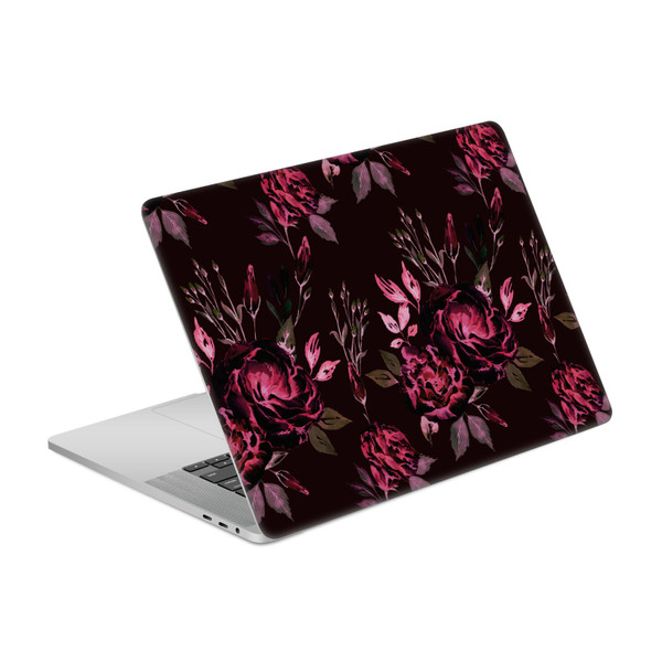 Anis Illustration Flower Pattern 3 Lisianthus Invertido Rosa Vinyl Sticker Skin Decal Cover for Apple MacBook Pro 16" A2141