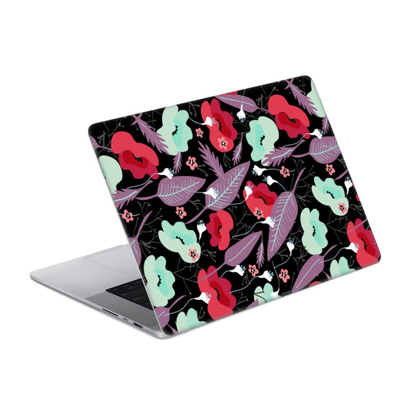 Anis Illustration Flower Pattern 3 Botanical Vinyl Sticker Skin Decal Cover for Apple MacBook Pro 16" A2485