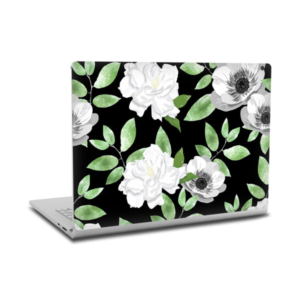 Anis Illustration Flower Pattern 3 Gardenia Pattern Vinyl Sticker Skin Decal Cover for Microsoft Surface Book 2