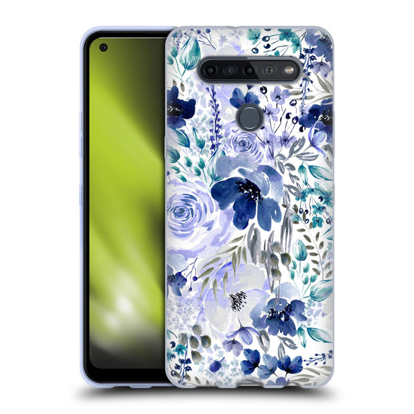 Anis Illustration Bloomers Indigo Soft Gel Case for LG K51S