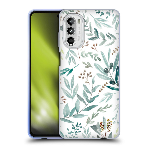 Anis Illustration Bloomers Eucalyptus Soft Gel Case for Motorola Moto G52