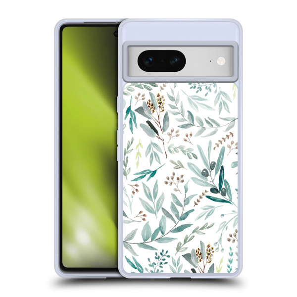 Anis Illustration Bloomers Eucalyptus Soft Gel Case for Google Pixel 7