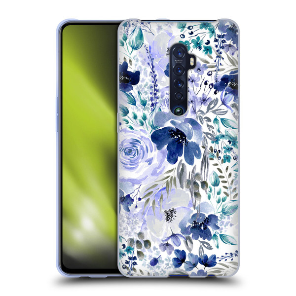 Anis Illustration Bloomers Indigo Soft Gel Case for OPPO Reno 2