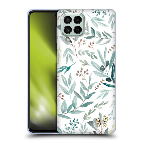 Anis Illustration Bloomers Eucalyptus Soft Gel Case for Samsung Galaxy M53 (2022)