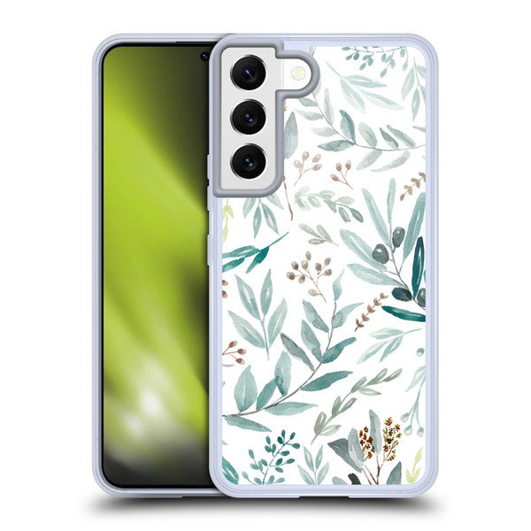 Anis Illustration Bloomers Eucalyptus Soft Gel Case for Samsung Galaxy S22 5G