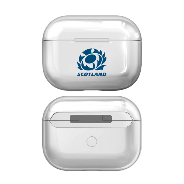 Scotland Rugby Logo Plain Clear Hard Crystal Cover Case for Apple AirPods Pro Charging Case