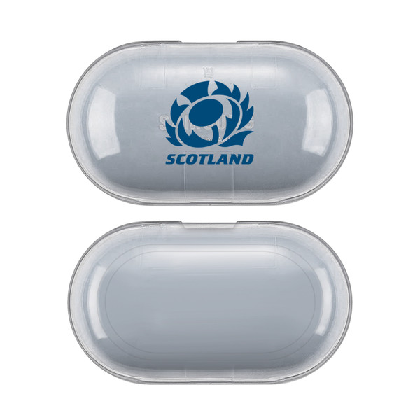 Scotland Rugby Logo Plain Clear Hard Crystal Cover Case for Samsung Galaxy Buds / Buds Plus