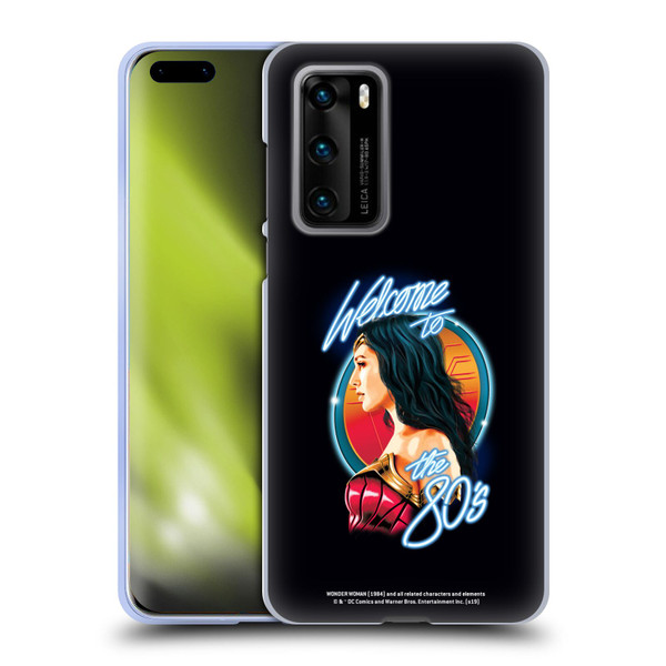 Wonder Woman 1984 80's Graphics Welcome Soft Gel Case for Huawei P40 5G