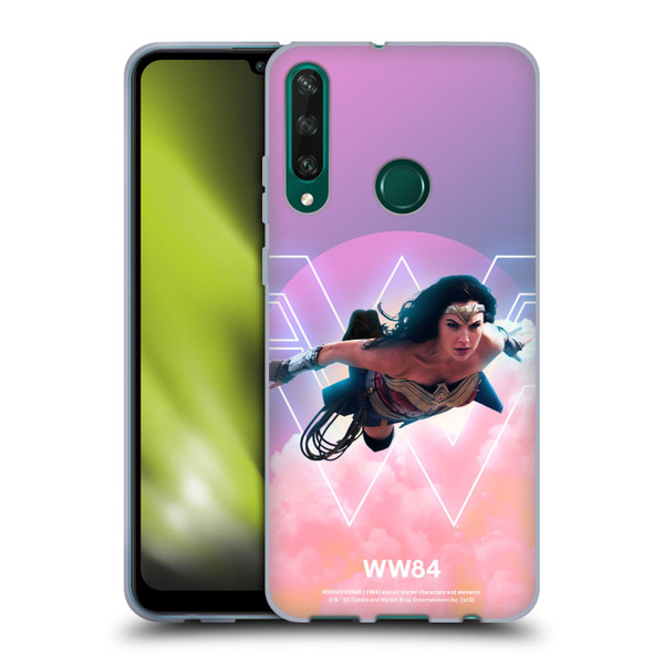 Wonder Woman 1984 80's Graphics Flying Soft Gel Case for Huawei Y6p