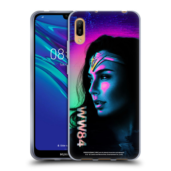 Wonder Woman 1984 80's Graphics Glitch Soft Gel Case for Huawei Y6 Pro (2019)