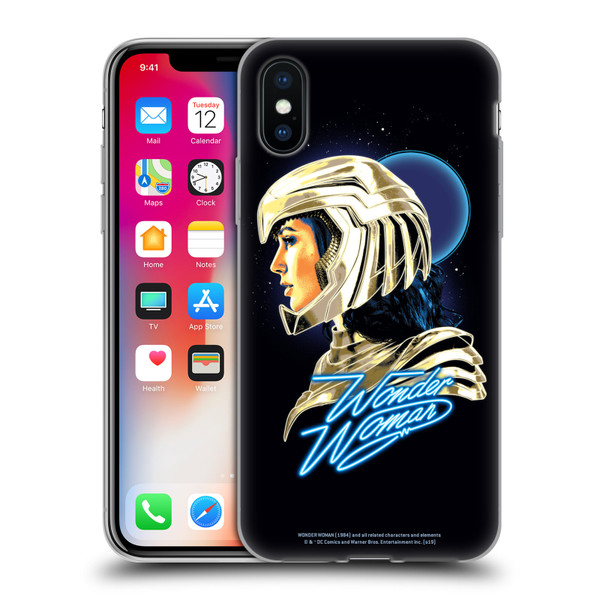Wonder Woman 1984 80's Graphics Golden Armour 2 Soft Gel Case for Apple iPhone X / iPhone XS