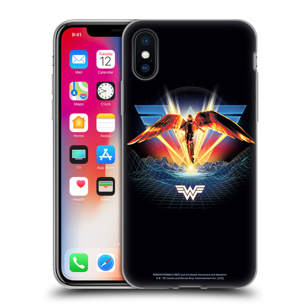 Wonder Woman 1984 80's Graphics Golden Armour Soft Gel Case for Apple iPhone X / iPhone XS