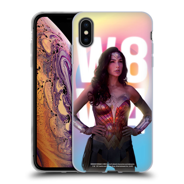 Wonder Woman 1984 80's Graphics Costume Soft Gel Case for Apple iPhone XS Max