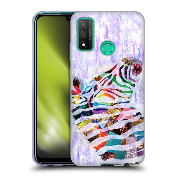 Artpoptart Animals Purple Zebra Soft Gel Case for Huawei P Smart (2020)
