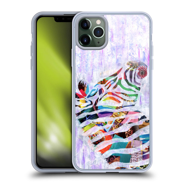 Artpoptart Animals Purple Zebra Soft Gel Case for Apple iPhone 11 Pro Max