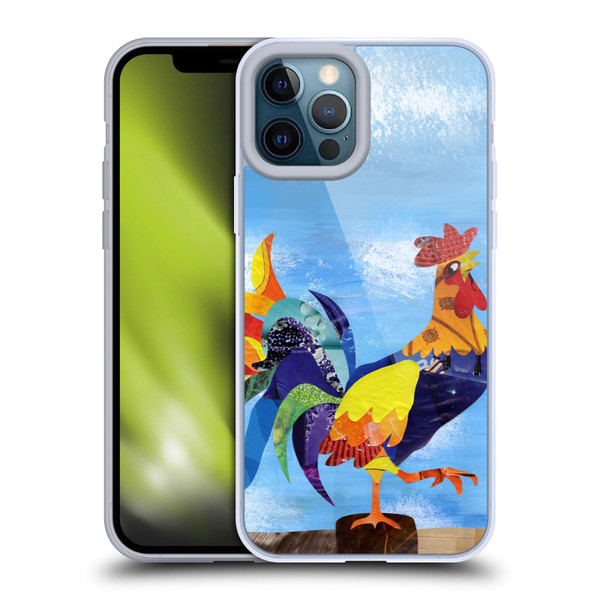 Artpoptart Animals Colorful Rooster Soft Gel Case for Apple iPhone 12 Pro Max