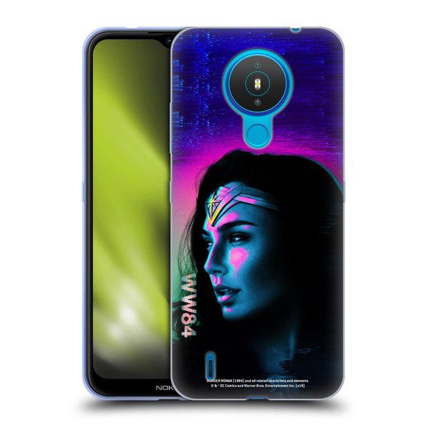 Wonder Woman 1984 80's Graphics Glitch Soft Gel Case for Nokia 1.4