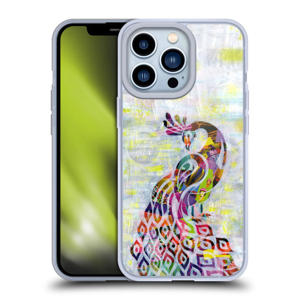 Artpoptart Animals Peacock Soft Gel Case for Apple iPhone 13 Pro