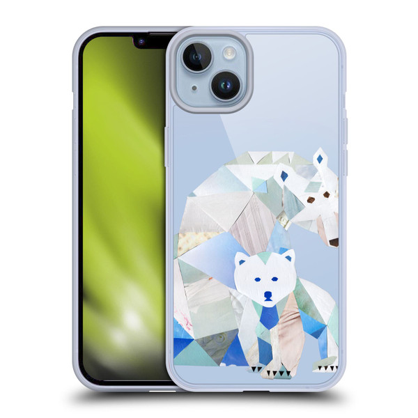 Artpoptart Animals Polar Bears Soft Gel Case for Apple iPhone 14 Plus