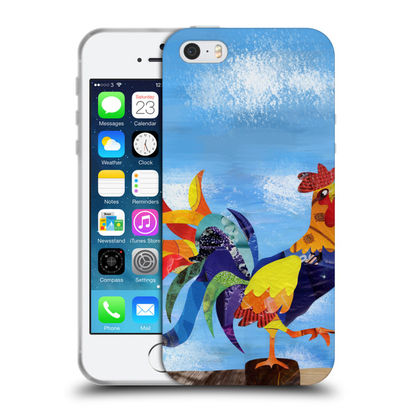 Artpoptart Animals Colorful Rooster Soft Gel Case for Apple iPhone 5 / 5s / iPhone SE 2016