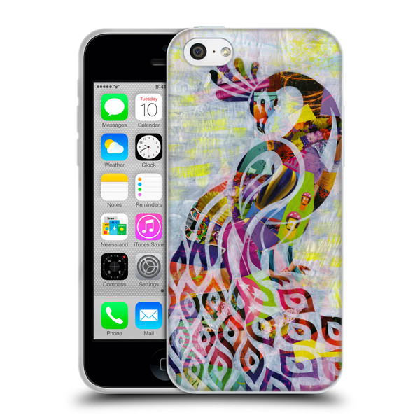 Artpoptart Animals Peacock Soft Gel Case for Apple iPhone 5c