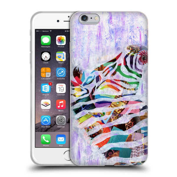 Artpoptart Animals Purple Zebra Soft Gel Case for Apple iPhone 6 Plus / iPhone 6s Plus