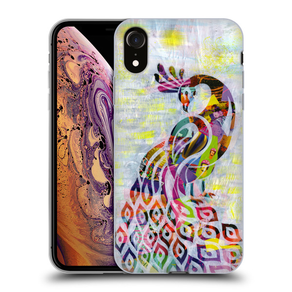 Artpoptart Animals Peacock Soft Gel Case for Apple iPhone XR