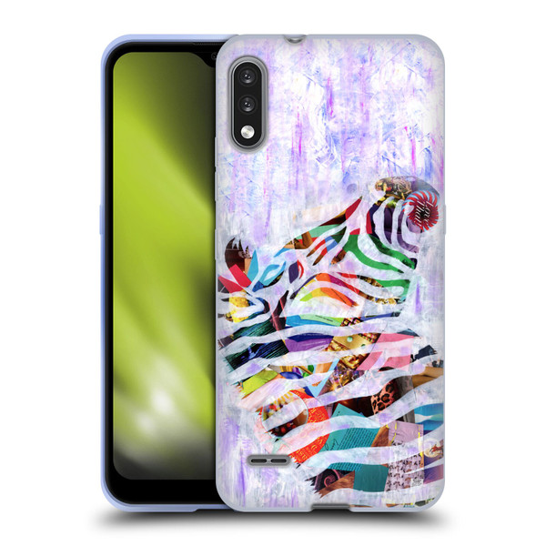 Artpoptart Animals Purple Zebra Soft Gel Case for LG K22