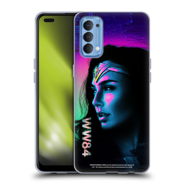 Wonder Woman 1984 80's Graphics Glitch Soft Gel Case for OPPO Reno 4 5G