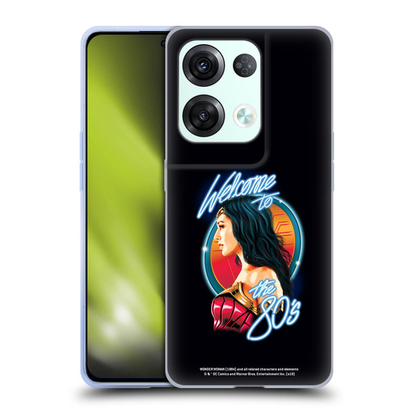 Wonder Woman 1984 80's Graphics Welcome Soft Gel Case for OPPO Reno8 Pro
