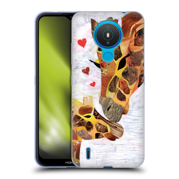 Artpoptart Animals Sweet Giraffes Soft Gel Case for Nokia 1.4