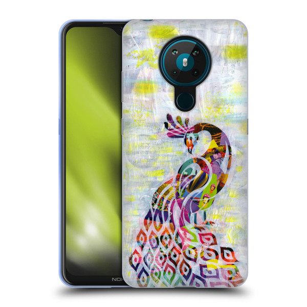 Artpoptart Animals Peacock Soft Gel Case for Nokia 5.3