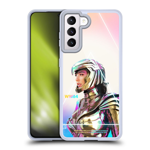 Wonder Woman 1984 80's Graphics Golden Armour 3 Soft Gel Case for Samsung Galaxy S21 5G