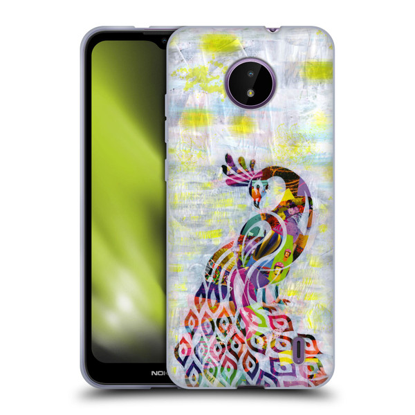 Artpoptart Animals Peacock Soft Gel Case for Nokia C10 / C20