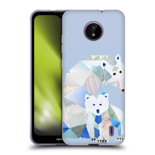 Artpoptart Animals Polar Bears Soft Gel Case for Nokia C10 / C20