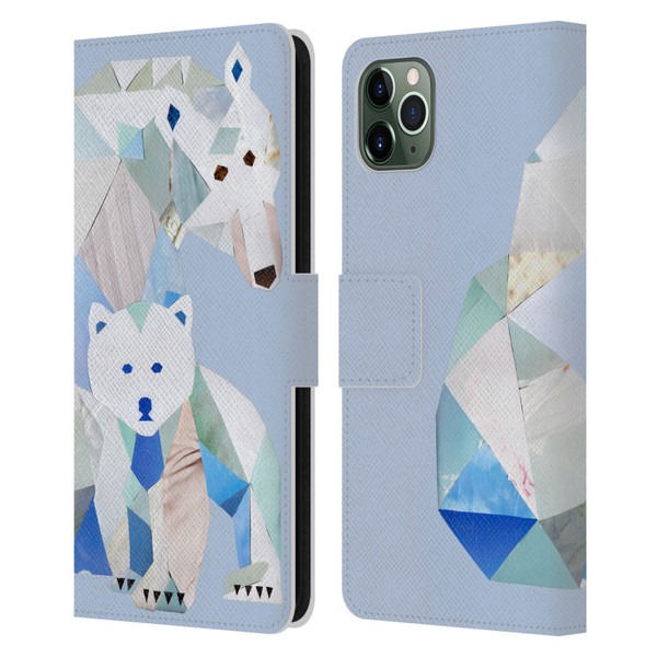 Artpoptart Animals Polar Bears Leather Book Wallet Case Cover For Apple iPhone 11 Pro Max