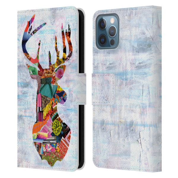 Artpoptart Animals Deer Leather Book Wallet Case Cover For Apple iPhone 12 / iPhone 12 Pro