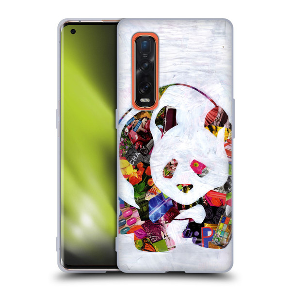 Artpoptart Animals Panda Soft Gel Case for OPPO Find X2 Pro 5G